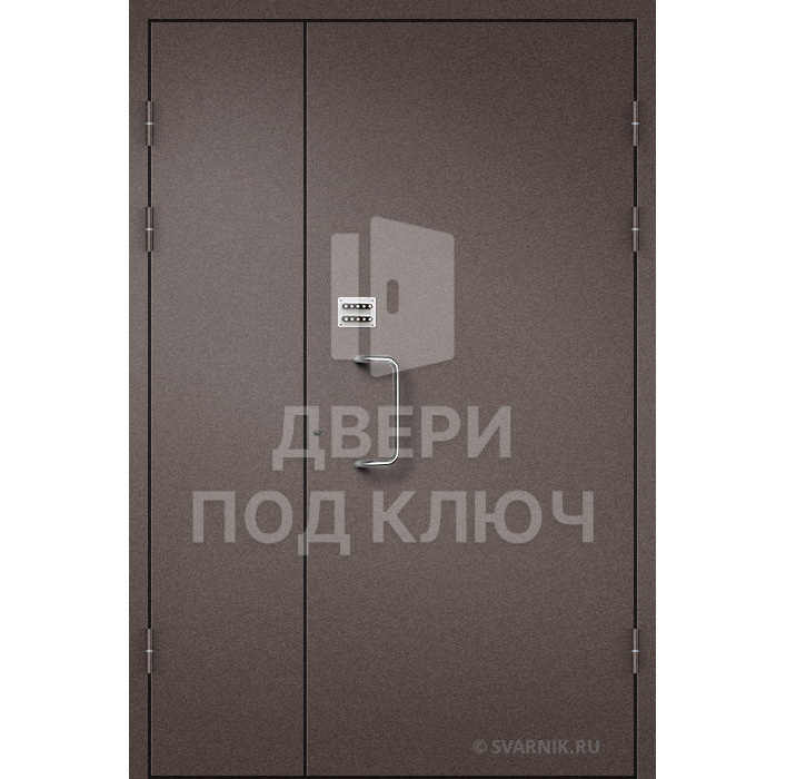 Подъездная дверь с нитроэмалью и кодовым замком ДПК-13797